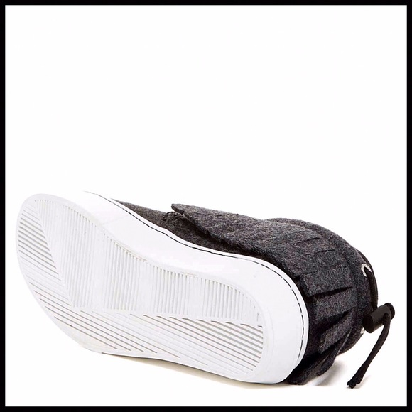 CLEAR WEATHER FRINGE GREY WHITE MID LOW TOPS A2C - Picture 5 of 8